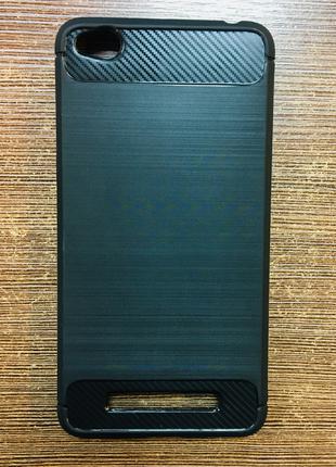 Чехол-накладка на телефон Xiaomi 4A чёрного цвета