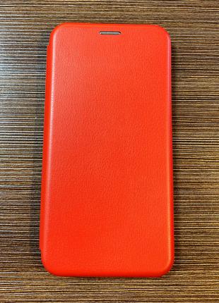 Чехол-книжка на телефон Xiaomi Redmi 7 красного цвета