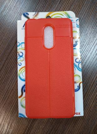 Чехол силиконовый на телефон Xiaomi Redmi 5 красного цвета