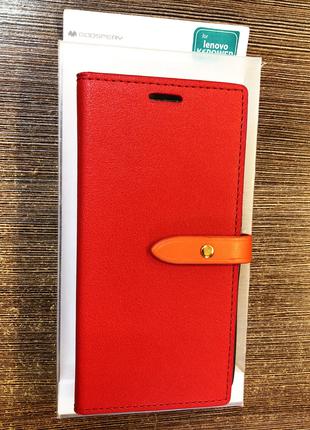 Чохол-книжка на телефон Lenovo K6 Power червоного кольору