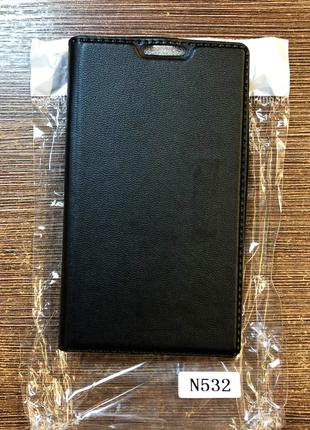 Чехол-книжка на телефон Nokia 532 черного цвета