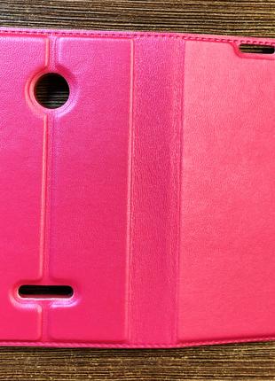 Чехол-книжка на телефон Nokia 532 розового цвета