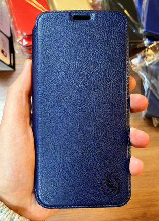 Чехол-книжка на Xiaomi Redmi Note 8T синего цвета