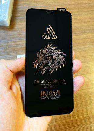 Защитное стекло 5D PREMIUM на iPhone X черного цвета