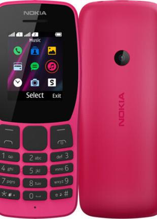 Телефон Nokia 110 DUOS розового цвета