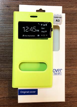 Чехол-книжка на телефон Samsung Galaxy A3 2015, A300 зеленого ...
