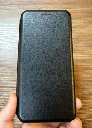 Чехол-книжка на телефон Xiaomi Redmi 6 черного цвета