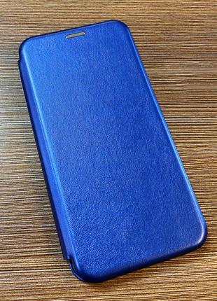 Чехол-книжка на телефон Xiaomi Redmi 8 синего цвета