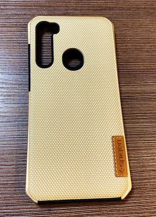 Защитный чехол-накладка на телефон Xiaomi Redmi Note 8 бежевог...
