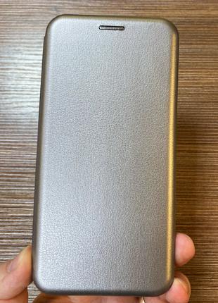 Чехол-книжка на телефон Xiaomi Redmi 6 Pro серого цвета