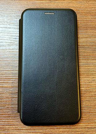 Чехол-книжка на телефон Xiaomi Redmi 8A черного цвета
