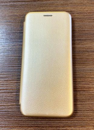 Чохол-книжка на телефон Xiaomi Redmi Note 7 золотистого кольору