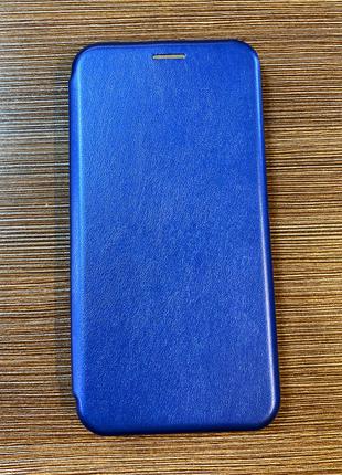 Чехол-книжка на телефон Xiaomi Redmi 7 синего цвета