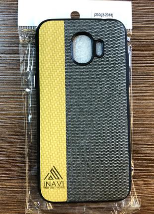 Чехол-накладка INAVI на телефон Samsung J2 2018, J250F желто-с...