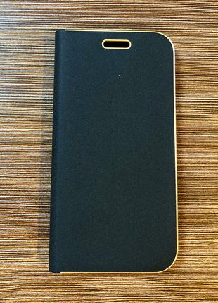 Чехол-книжка на телефон Samsung A320, A3 2017 года черного цвета