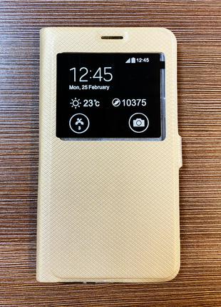 Чехол-книжка на телефон Samsung J710, J7 2016 года золотистого...