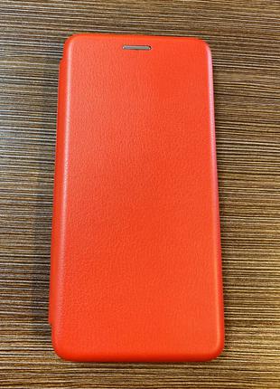 Чехол-книжка на телефон Xiaomi Redmi 7А красного цвета