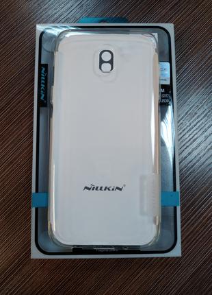 Чехол силиконовый на телефон Samsung J530 J5 2017 прозрачный