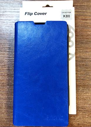 Чехол-книжка на телефон Lenovo K80 синего цвета