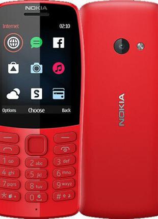 Телефон Nokia 210 DUOS красного цвета