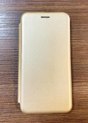 Чехол-книжка на телефон Honor 8S золотистого цвета