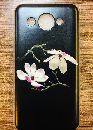 Силиконовый чехол на телефон Huawei Y3 2017 с рисунком цветов
