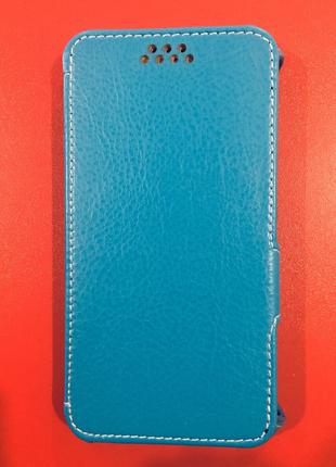 Чехол-книжка на телефон Prestigio 3459 голубого цвета