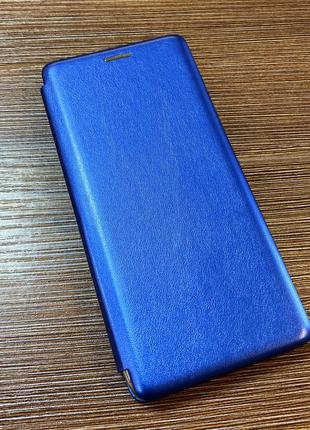 Чехол-книжка на телефон Xiaomi Redmi Note 8 Pro синего цвета