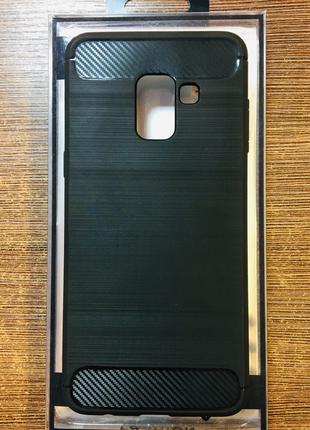 Чохол-накладка на Samsung A530 A8 2018 чёрного цвета