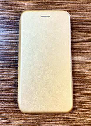 Чехол-книжка на телефон Xiaomi Redmi 7 золотистого цвета