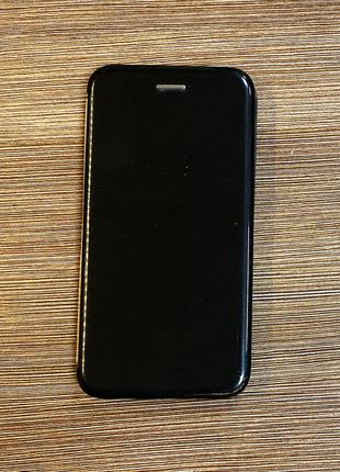 Чехол-книжка на телефон Samsung A750,A7 2018 года черного цвета