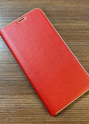 Чехол-книжка на телефон Samsung A10S 2019 года красного цвета