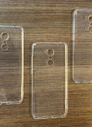 Силиконовый чехол на телефон Xiaomi Redmi 5 Plus прозрачный ул...