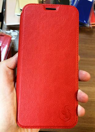 Чехол-книжка на Xiaomi Redmi Note 8T красного цвета