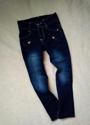 Стильные скинни узкие джинсы размер 3-4года