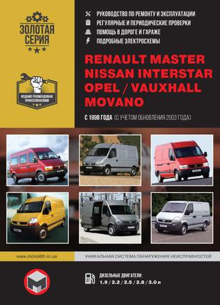 Renault Master Opel Movano Nissan Interstar Руководство по ремонт