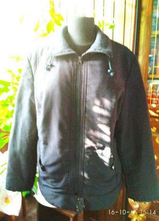 Куртка на тонком синтепоне темно синего цвета jurgen michael