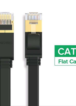CAT7 Ethernet Кабель - 1 метр, 10Gbp, Плоский