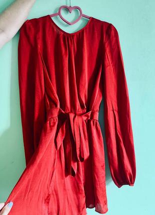 Платье комбинезон, платье с шортами h&m красное