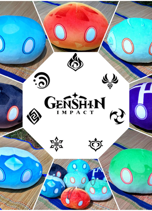 Игрушки-подушки Слаймы из GENSHIN IMPACT / Геншин Импакт