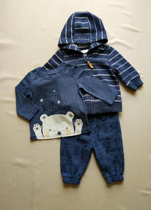 Комплект, набір для хлопчика на 3-6 місяців (штани, куртка і р...
