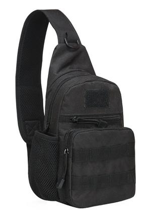 Рюкзак тактический AOKALI Outdoor A14 Black на одно плечо 20L 7шт