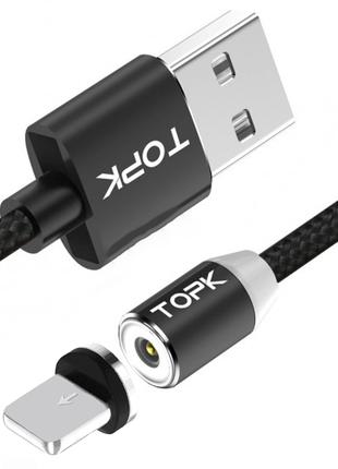 Магнитный кабель для зарядки Topk USB (TK17i-VER2) Lightning B...