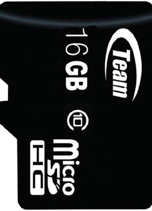 Карта памяти TEAM 16 GB microSDHC сlass 10 высокоскоростная дл...