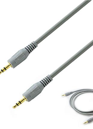 Универсальный кабель Lesko jack 3.5 mm-3.5 mm 1.5 м для компью...
