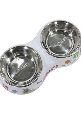 Миска для котів і собак Taotaopets WZ-1010 подвійна 26*13.5*4....