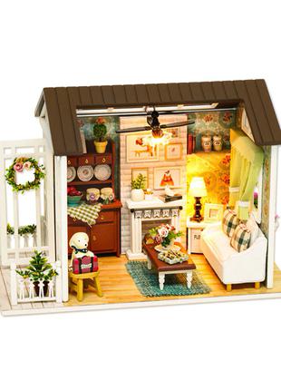 3D Румбокс DIY Cute Room 8008-D Гостиная с верандой и камином ...