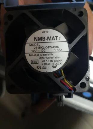 Вентилятор NMB-MAT 2415KL-04W-B86 60x38мм 12V 1.65A, бу