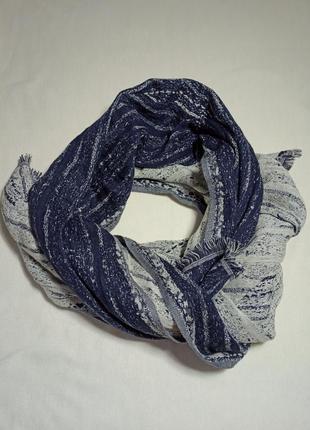 Шарф. палантин. платок , косынка, шарф темно-синий.
