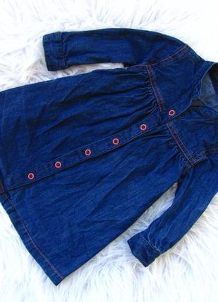 Стильное джинсовое платье сарафан mothercare